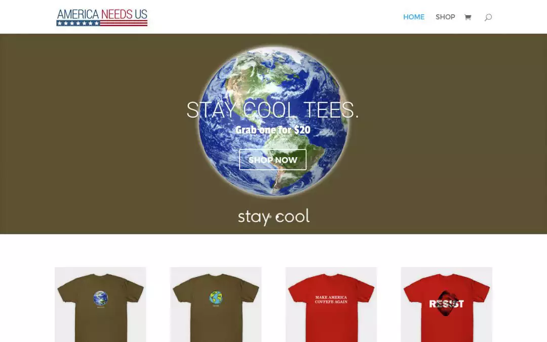 AmericaNeedsUs.com eCommerce website