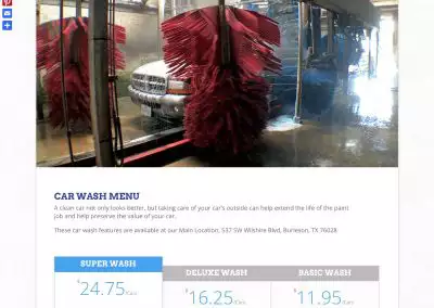 Burleson Car Wash and Oil Change services 01