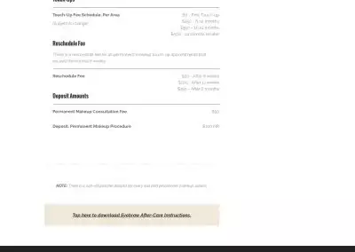 The Ritz Salon and Spa service desktop 02