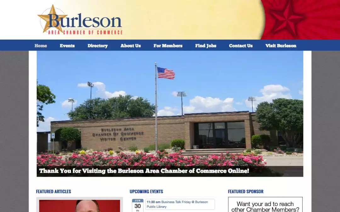 Burleson Area Chamber of Commerce website