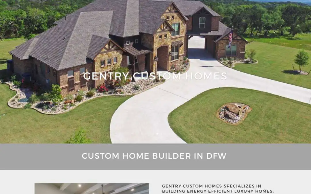 Gentry Custom Homes website